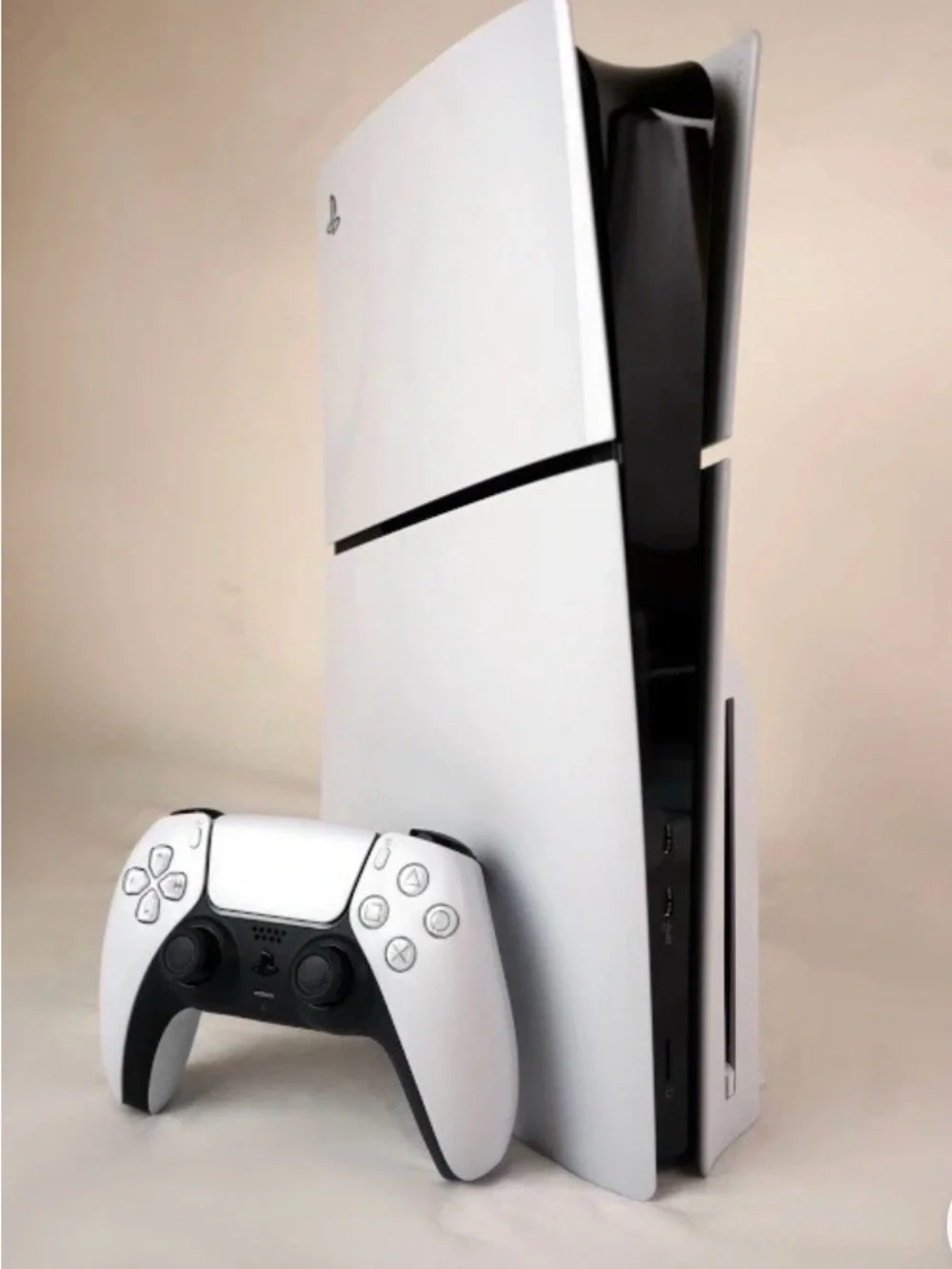 Sony PlayStation 5 Console with White and Black DualSense Controller